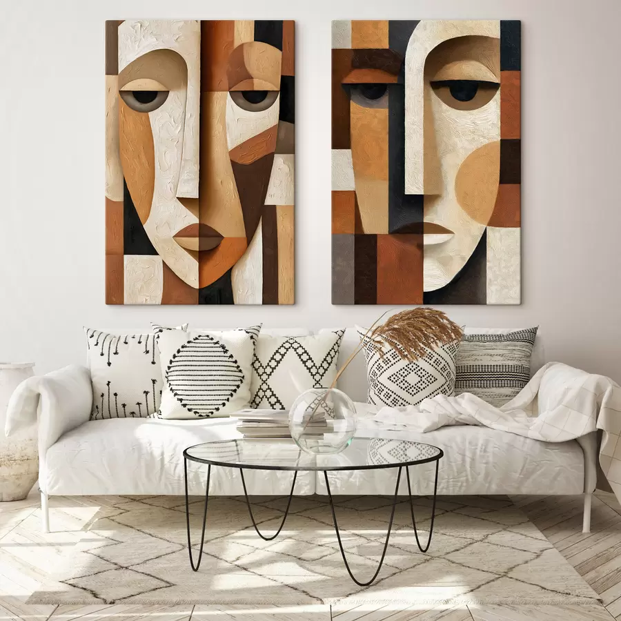 fototapet Fețe abstracte m30789