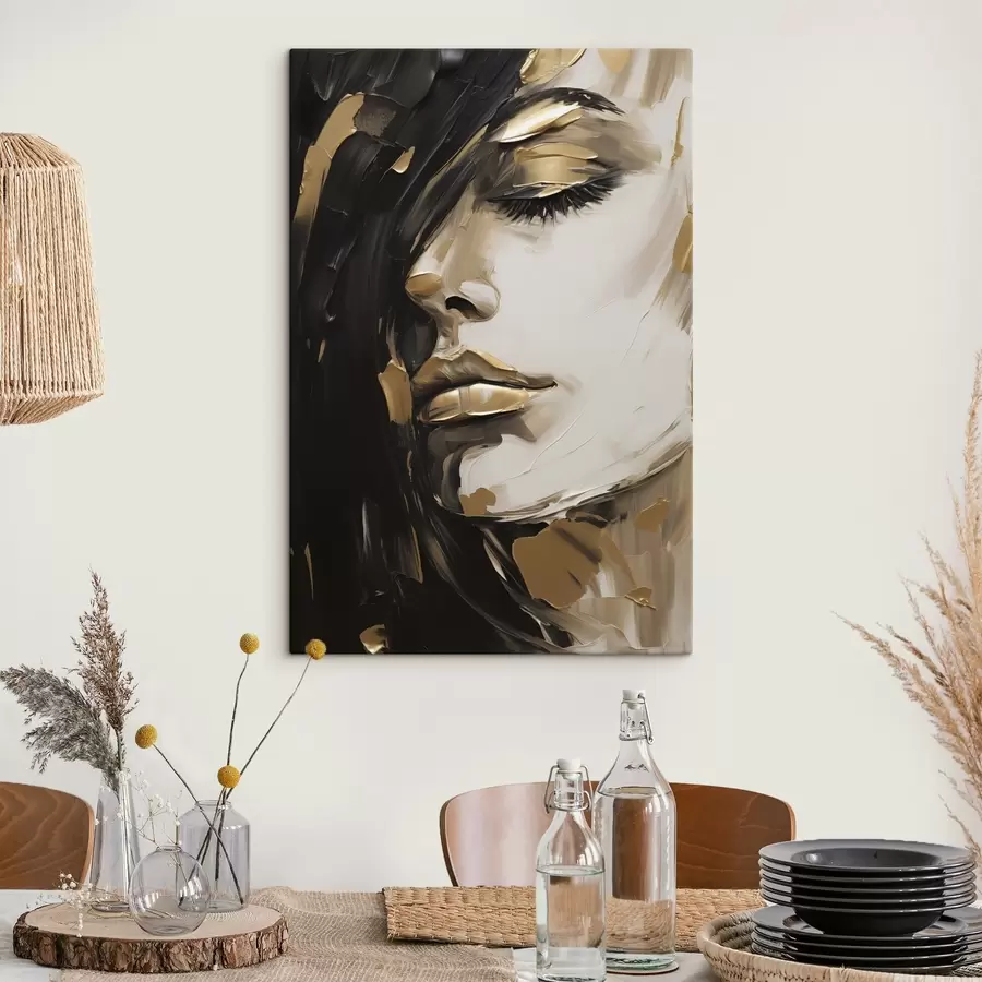 Tablouri Chip feminin abstract, imitație de pictură s50072