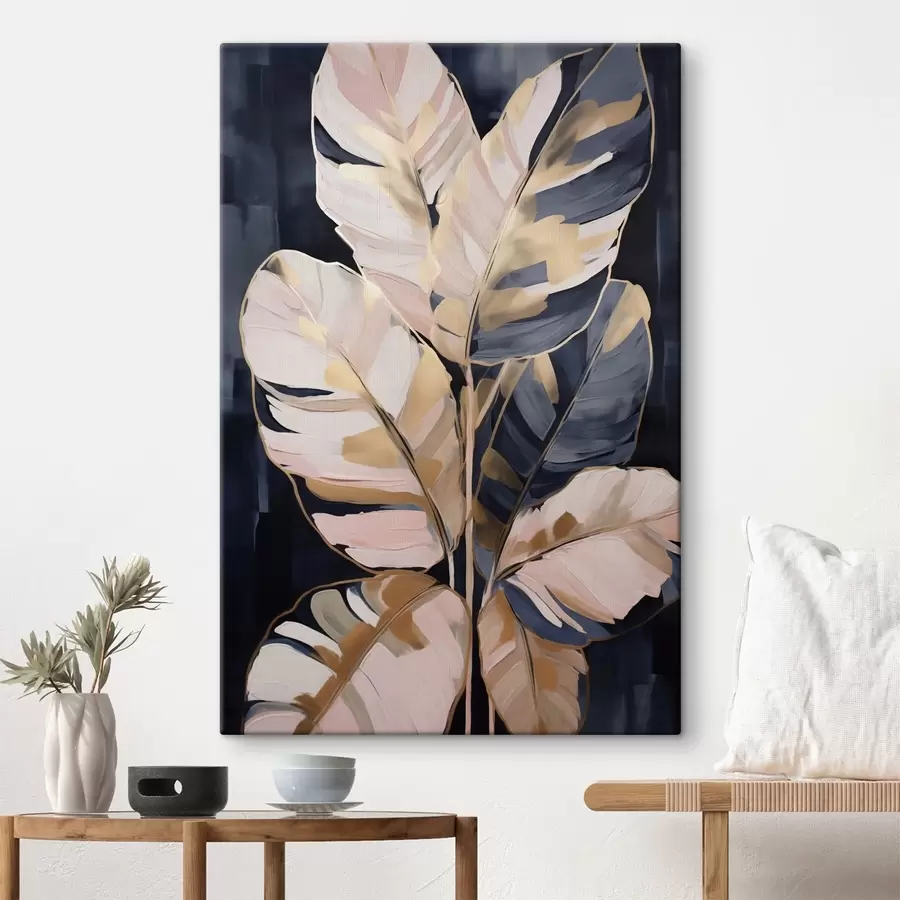 Tablouri Frunziș abstract, imitație de pictură s50076