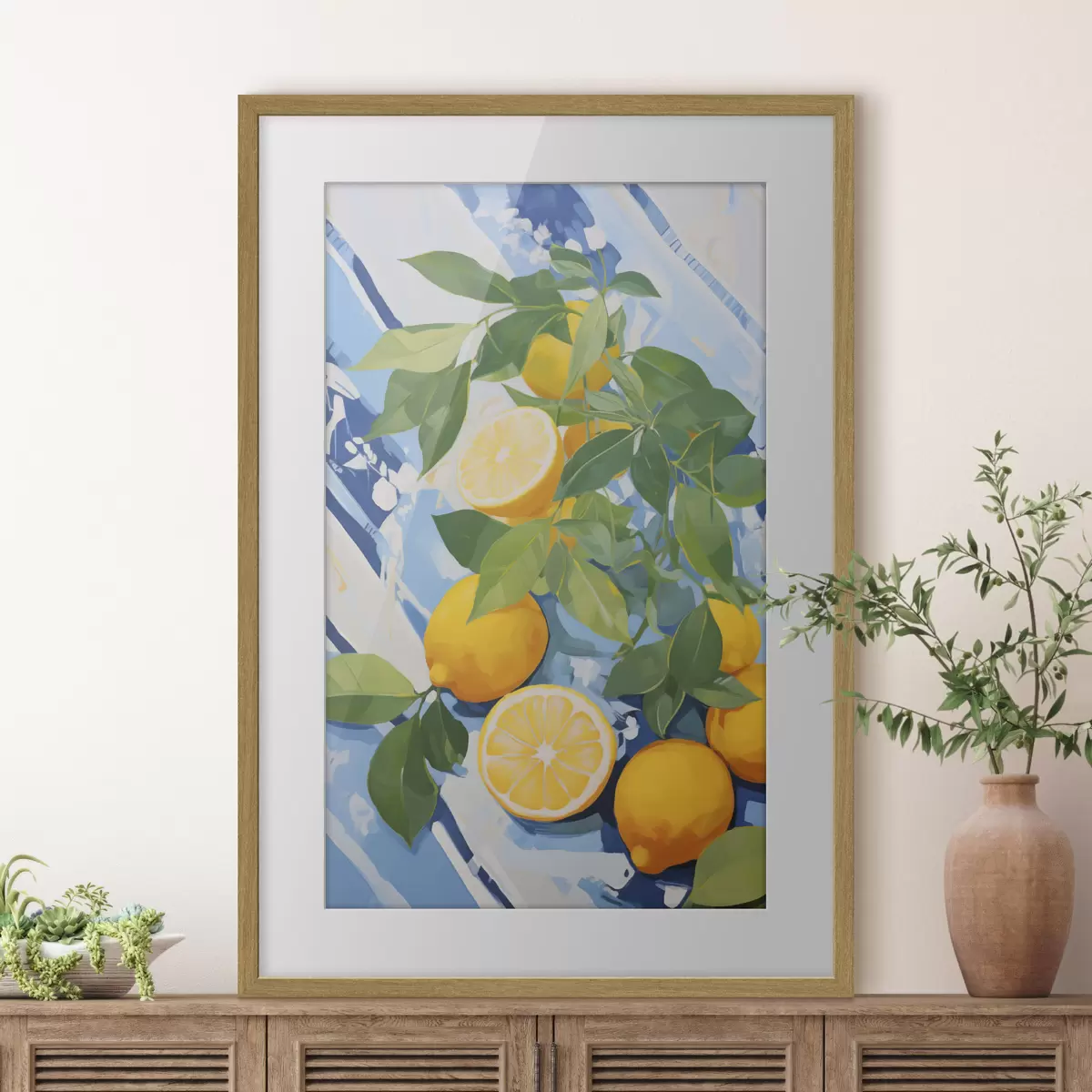 Poster Lămâi, pictură în stil imitație f50066