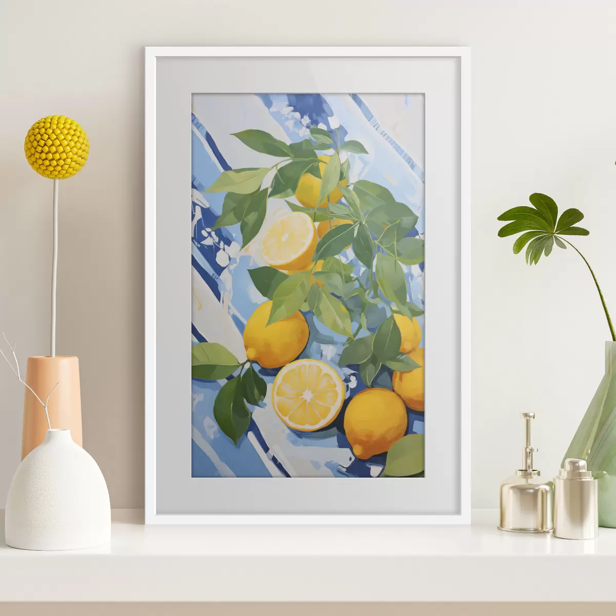 Poster Lămâi, pictură în stil imitație f50066