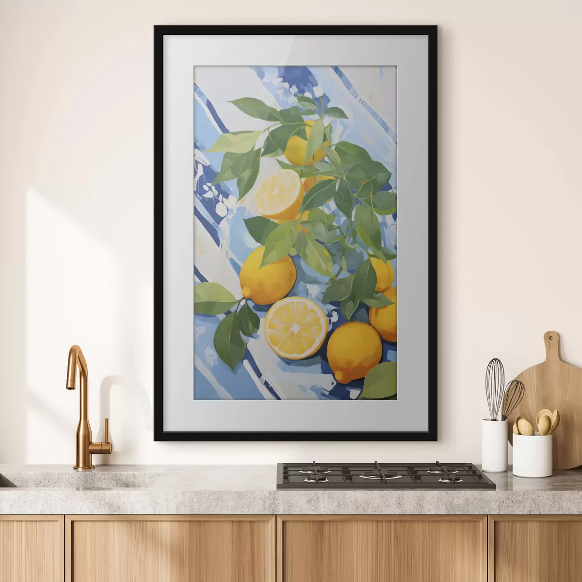 Poster Lămâi, pictură în stil imitație f50066
