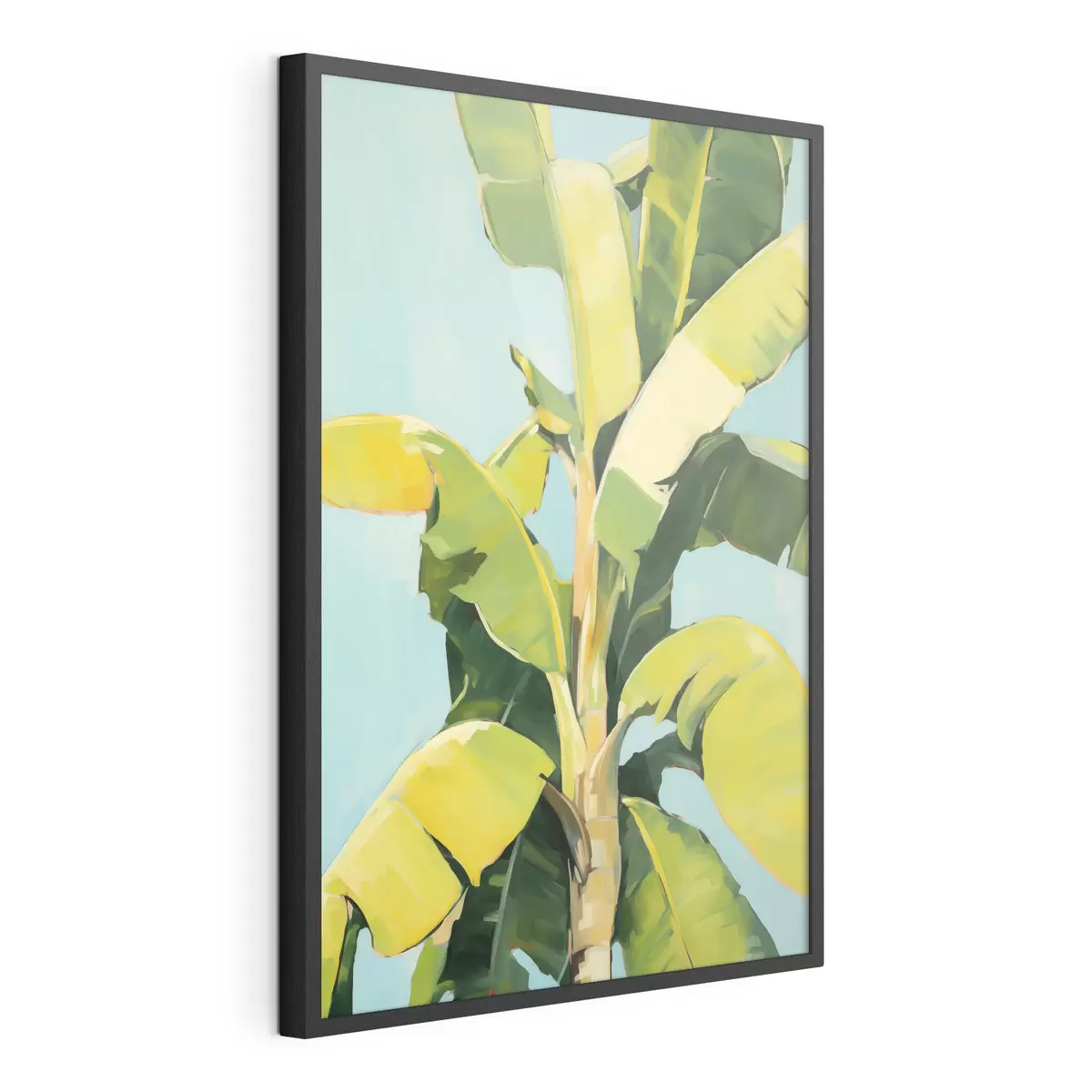 Poster Frunziș de palmier-banană, pictură în stil imitație f50070