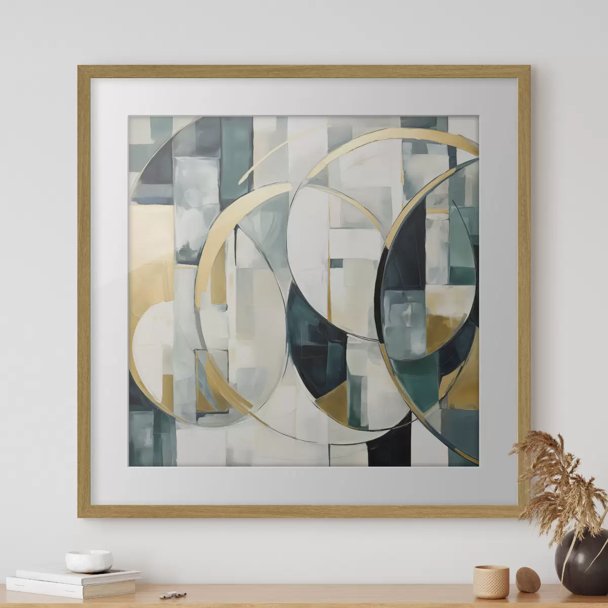 Poster Abstracție haotică, imitație a picturii f50073