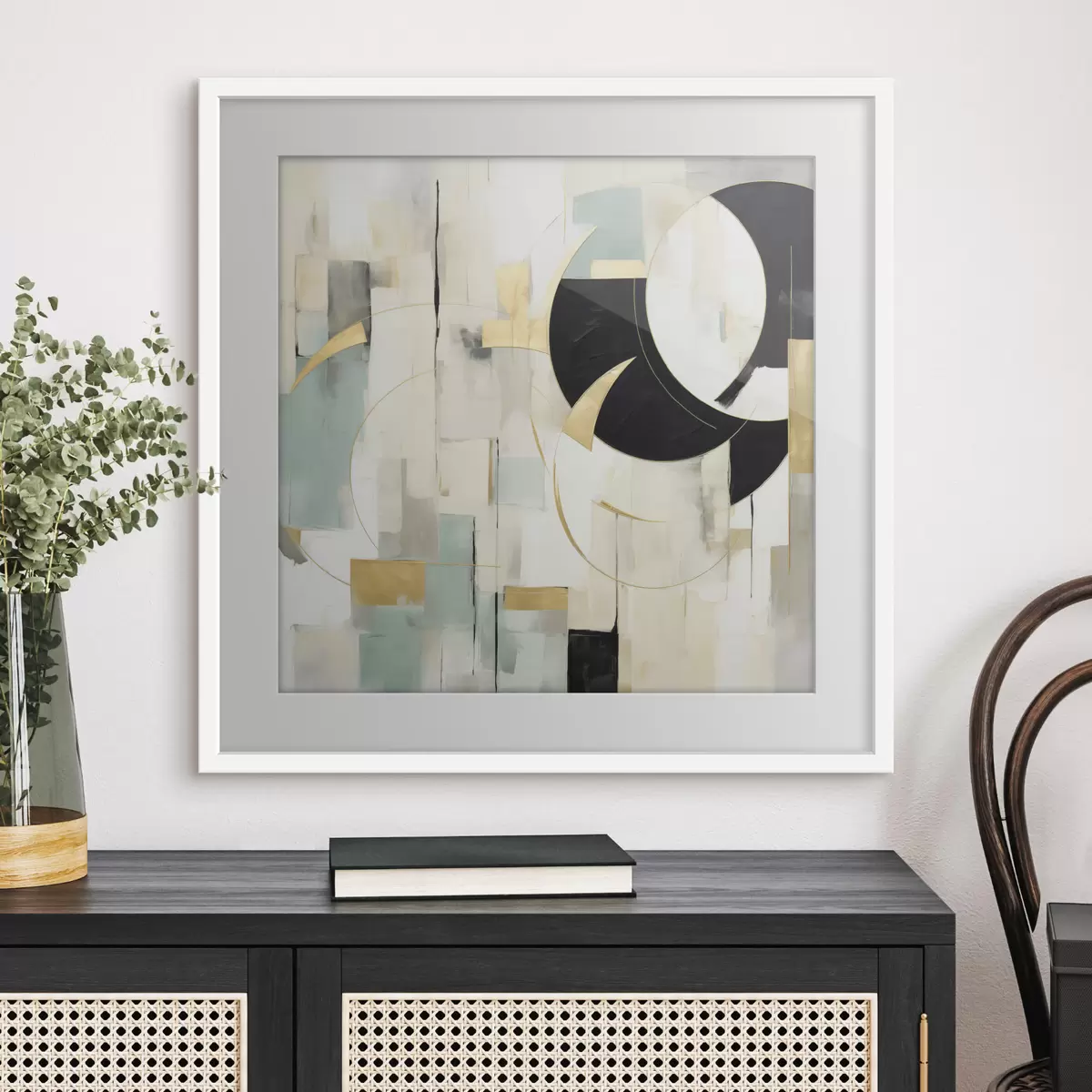 Poster Abstracția geometrică, imitația picturii f50074