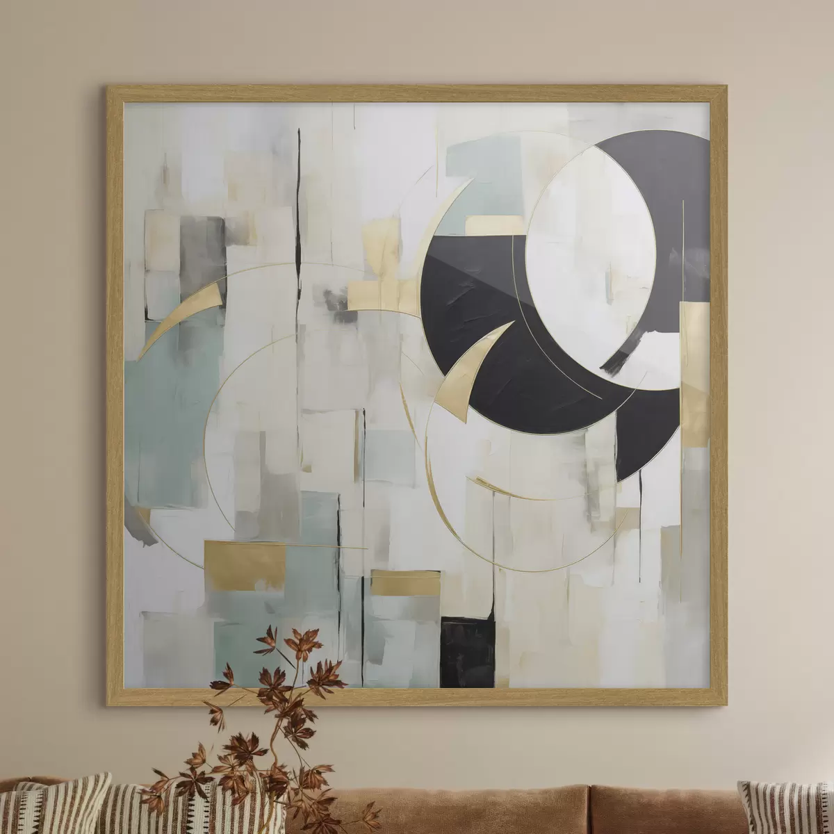 Poster Abstracția geometrică, imitația picturii f50074