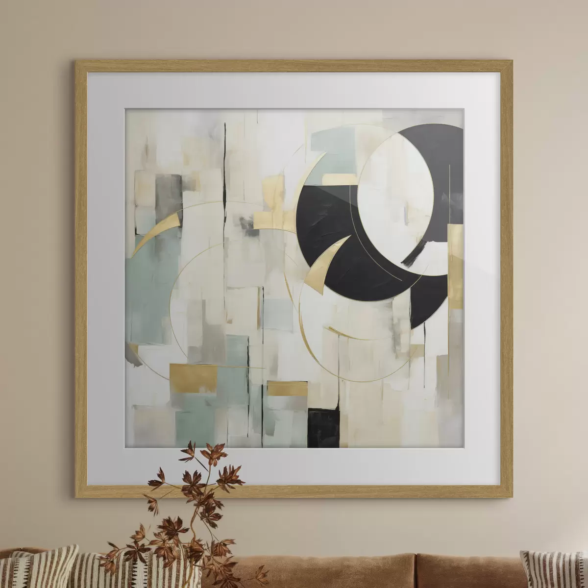 Poster Abstracția geometrică, imitația picturii f50074