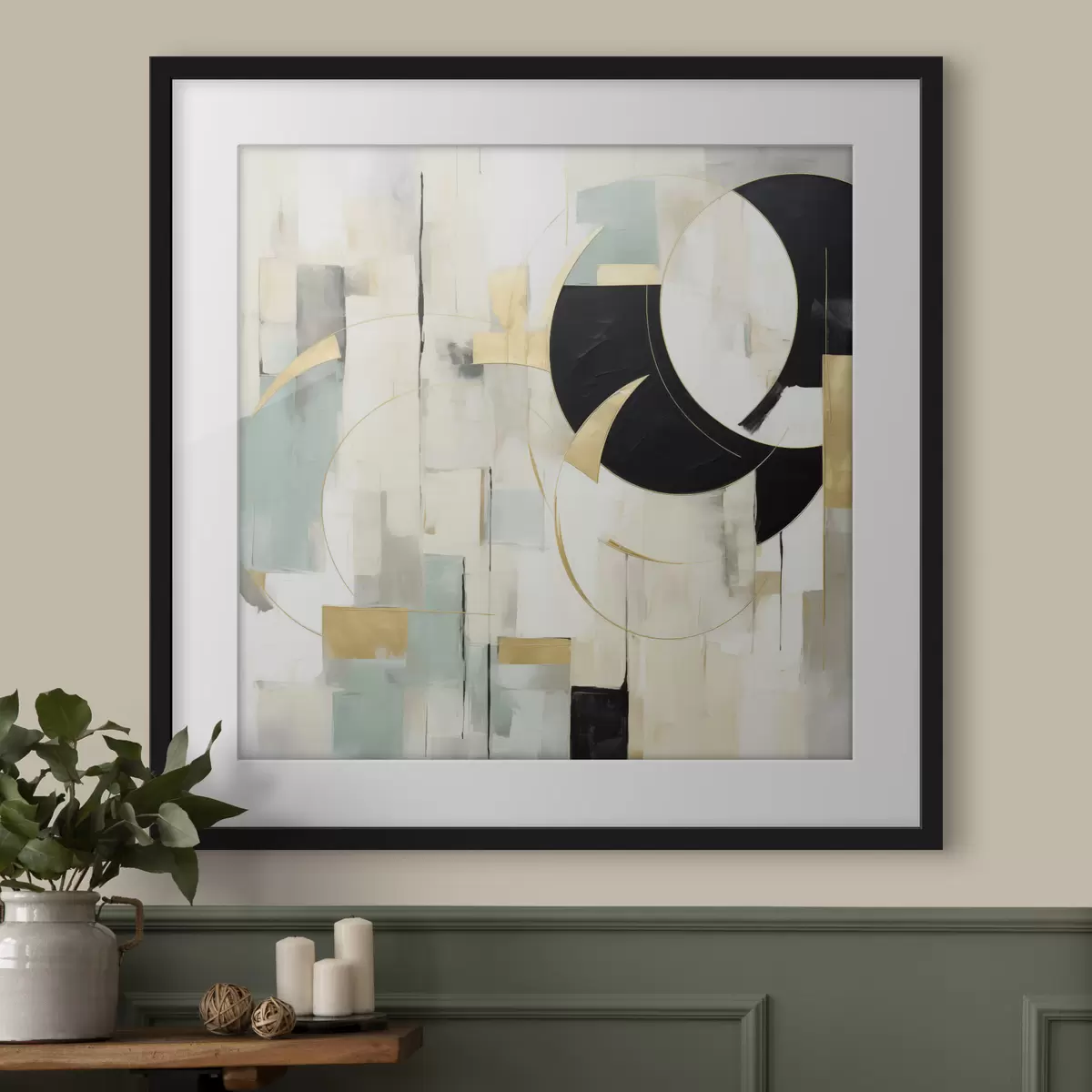 Poster Abstracția geometrică, imitația picturii f50074