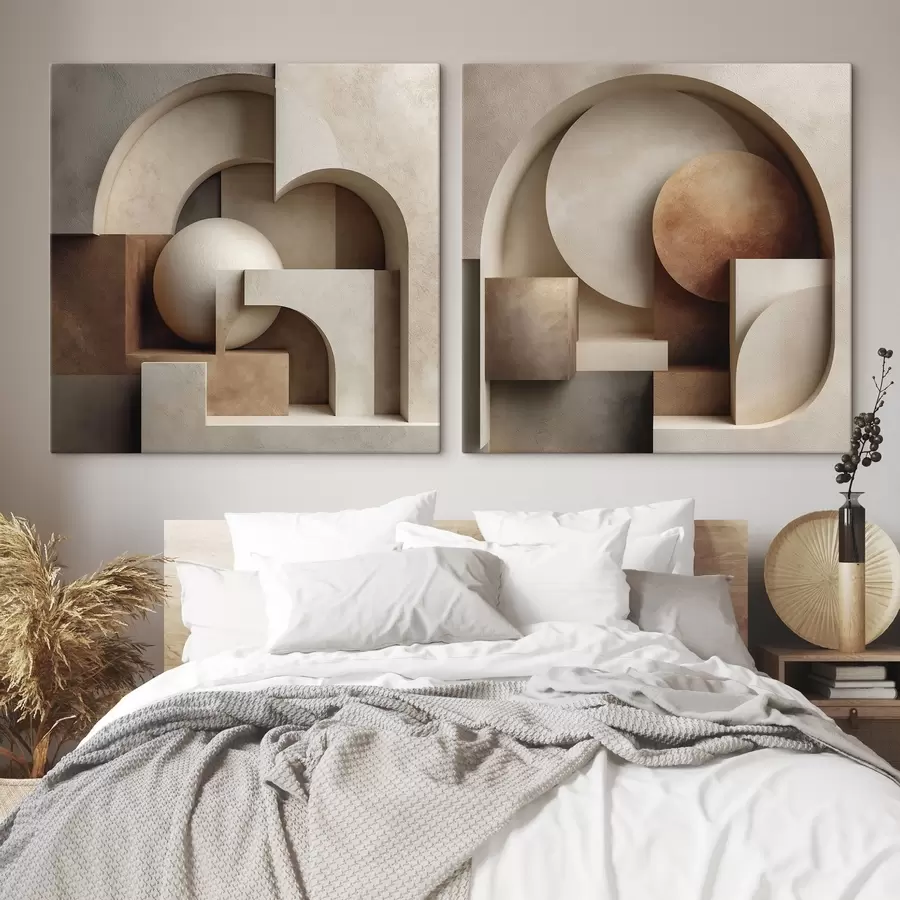 Tablouri Compoziție abstractă plană m30779