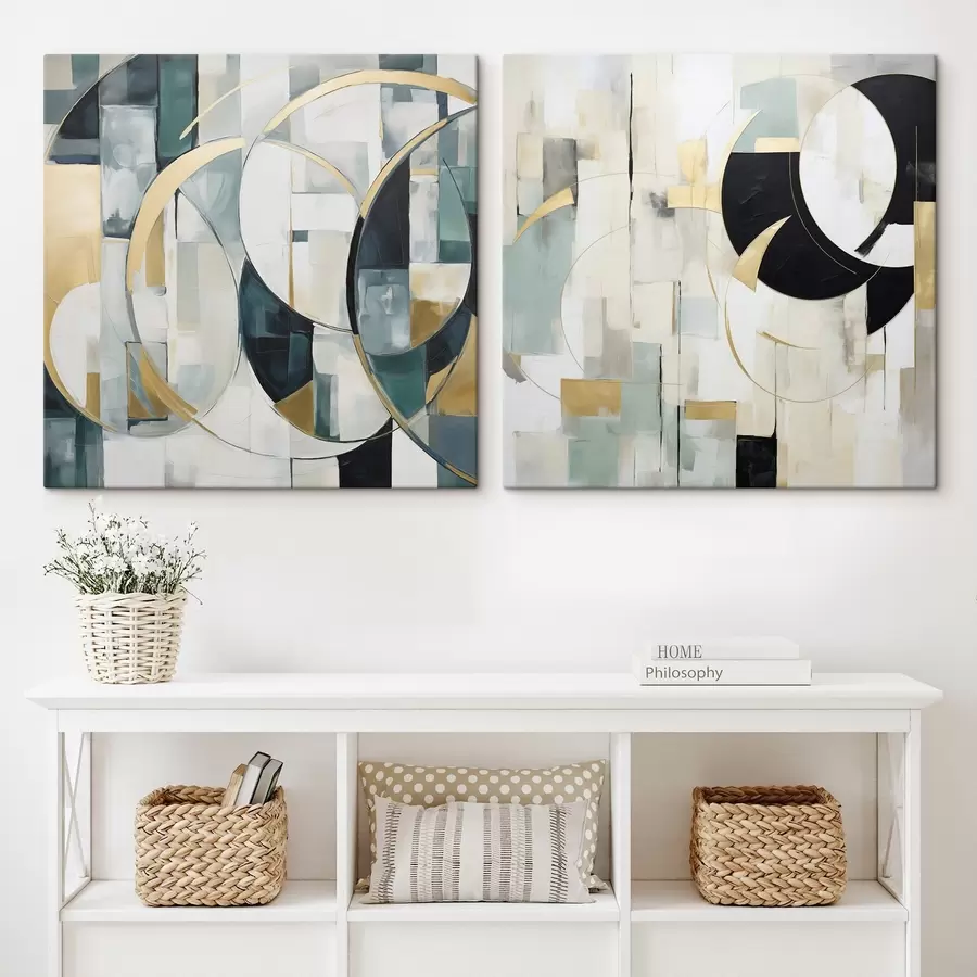 Tablouri Abstracție haotică, imitație a picturii m30782