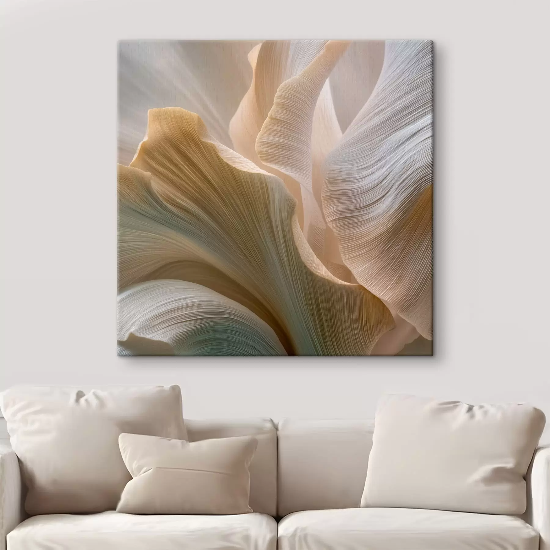 Tablouri Petale abstracte în nuanțe delicate s49945