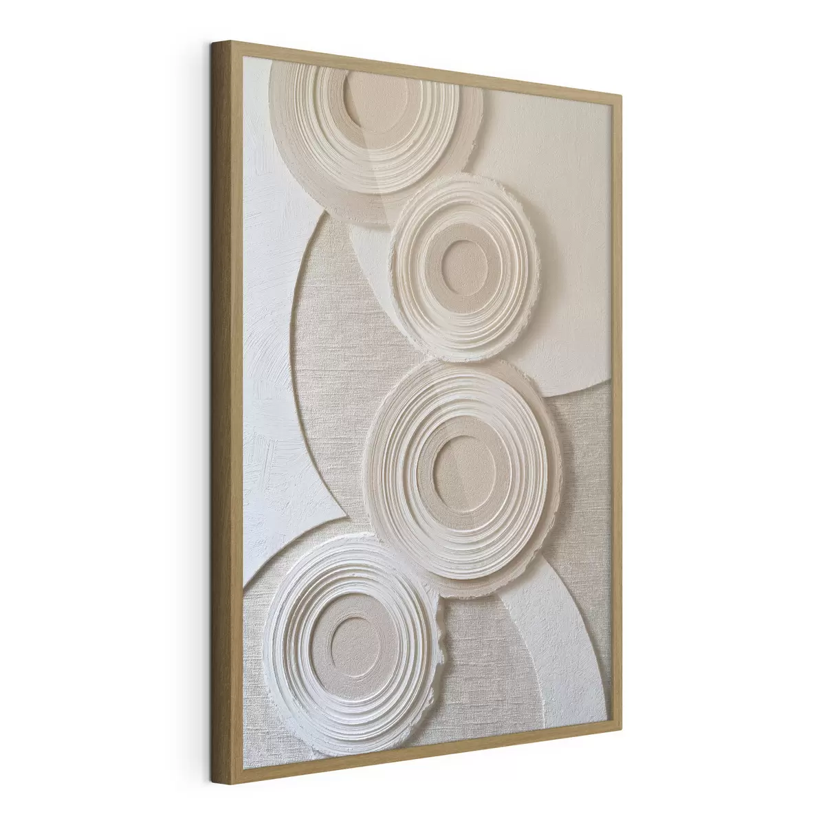 Poster Compoziție abstractă cu cercuri și efect de relief f49955