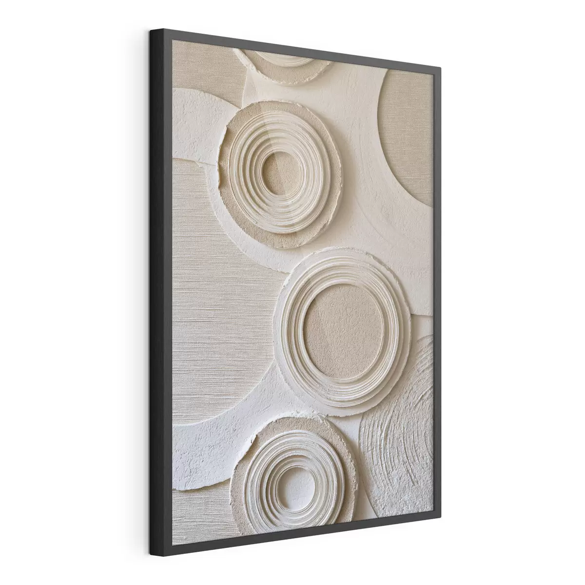 Poster Compoziție geometrică cu cercuri și efect de relief f49956