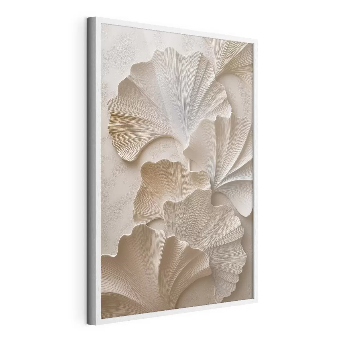 Poster Frunze în nuanțe neutre delicate, cu efect de relief f49960