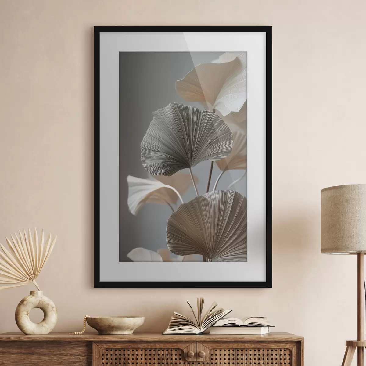 Poster Frunze decorative în formă de evantai f49971