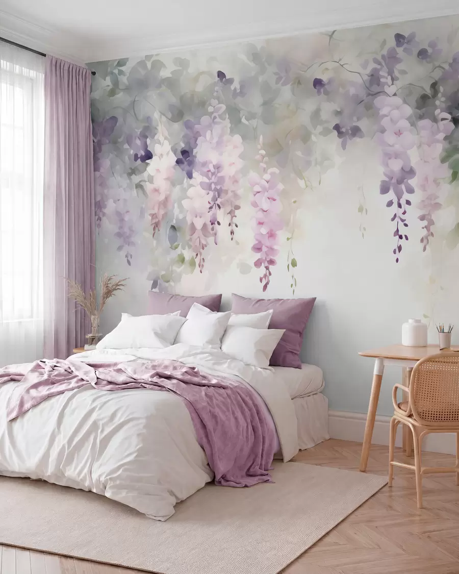 fototapet Flori de glicină ofilite w05795