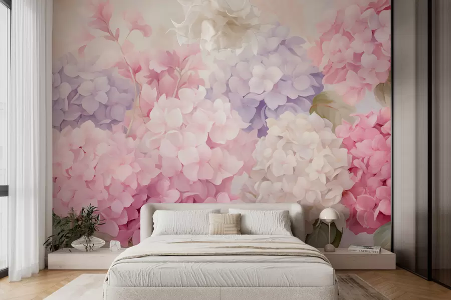 fototapet Flori de hortensie w05796