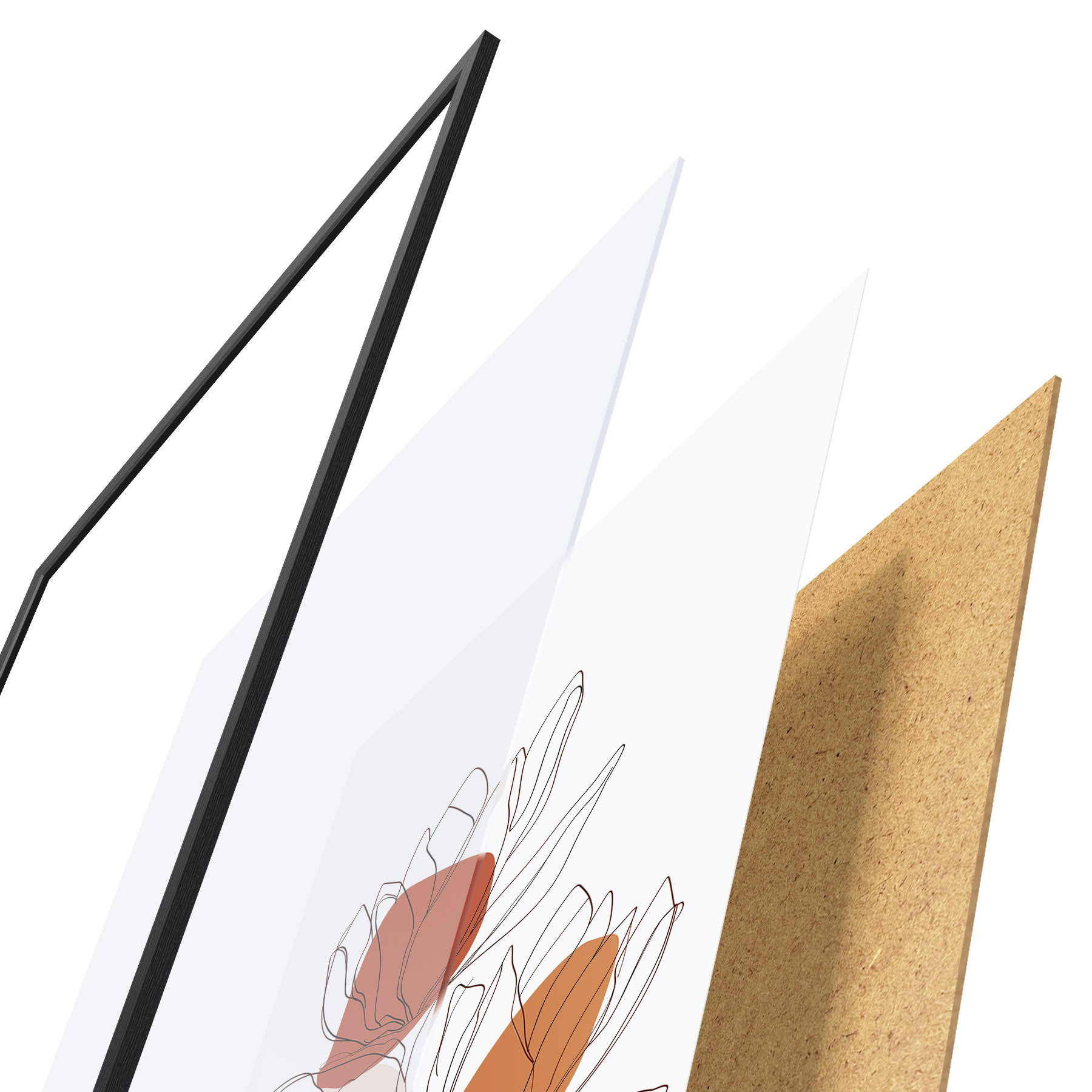 Poster Mozaic botanic f50112