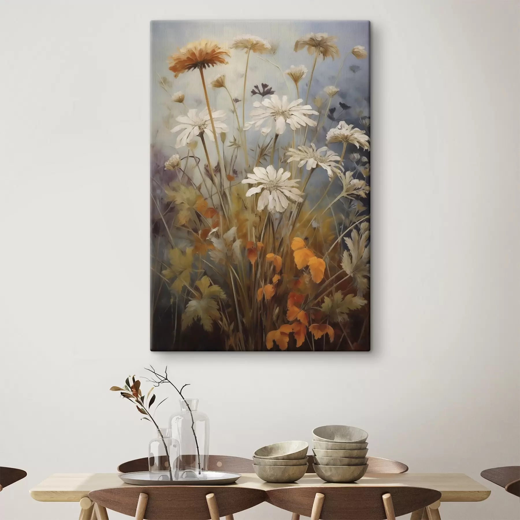 Tablouri Flori sălbatice și ierburi, imitație de pictură s50145