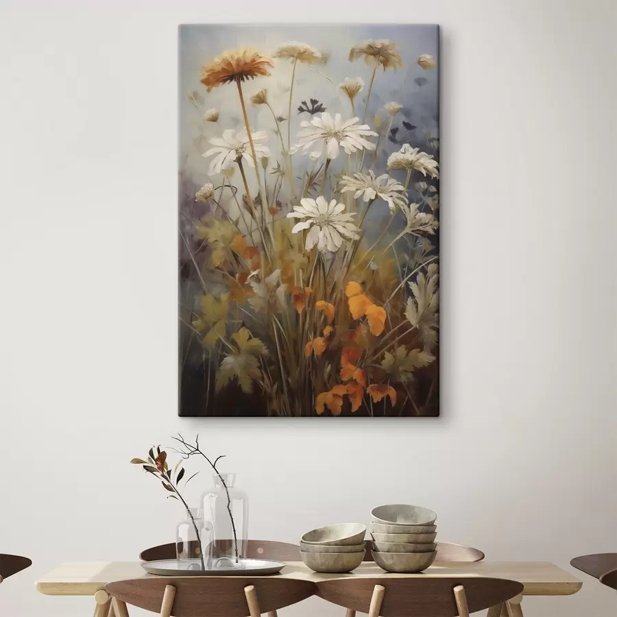 Tablouri Flori sălbatice și ierburi, imitație de pictură s50145