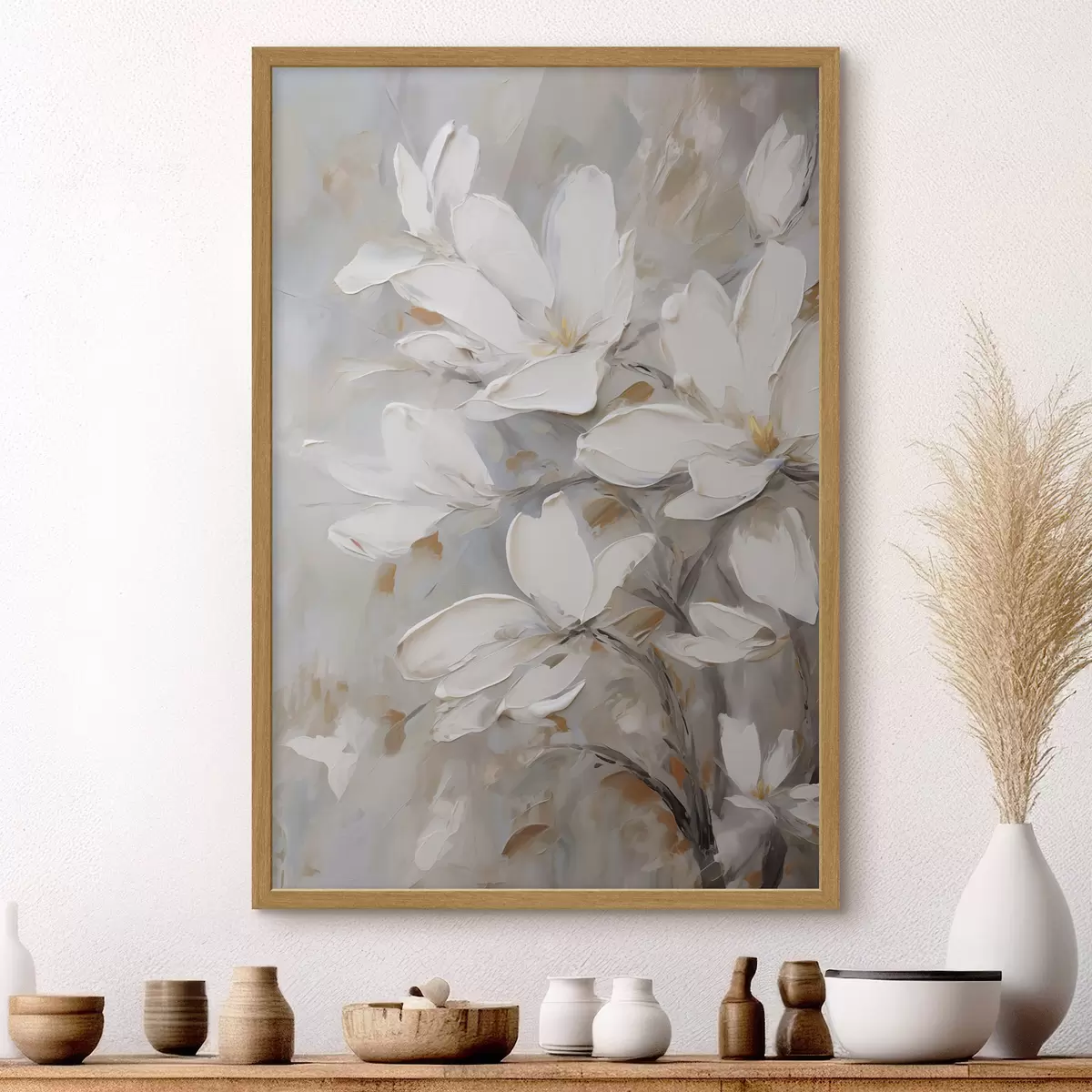 Poster Flori abstracte, imitație de pictură f50138