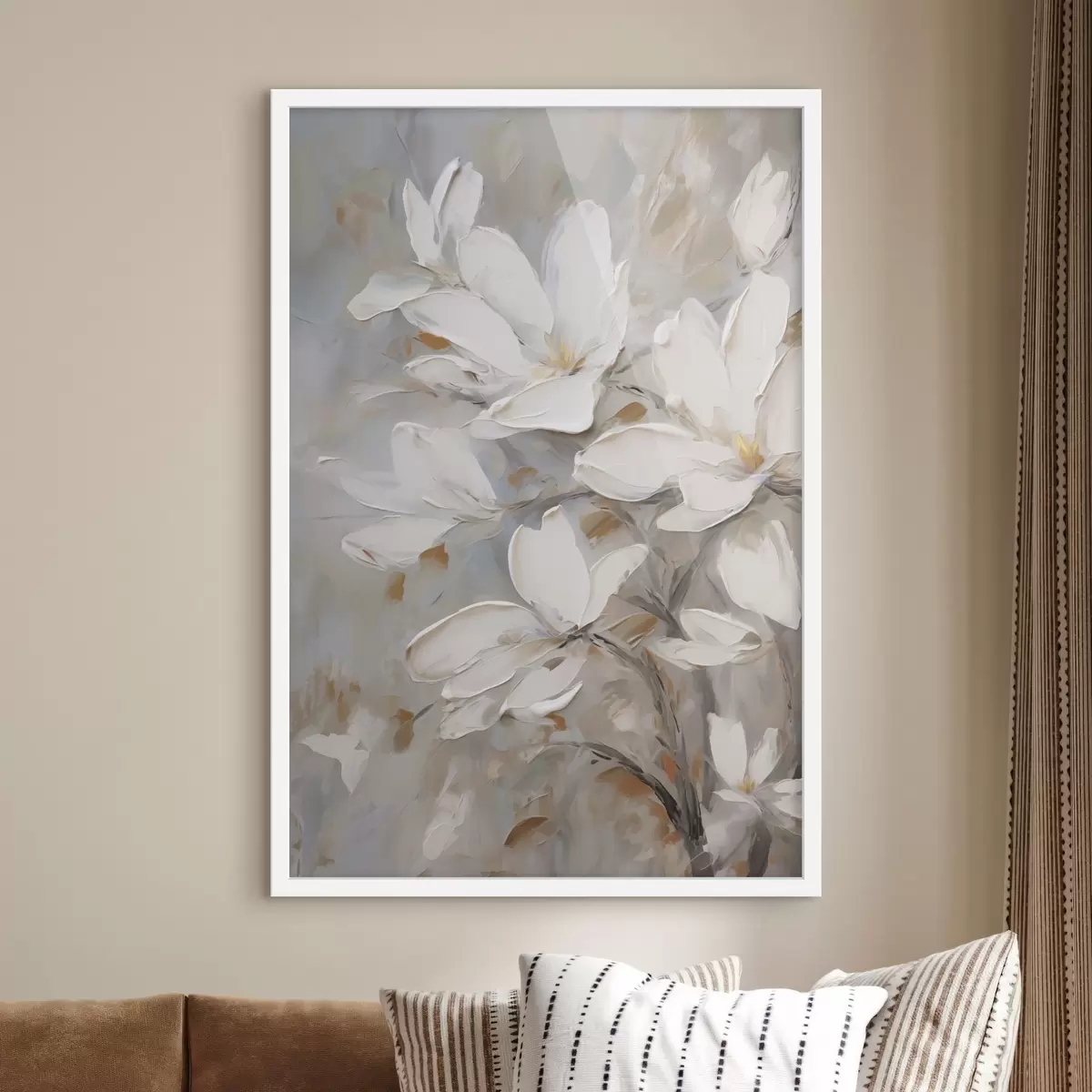 Poster Flori abstracte, imitație de pictură f50138