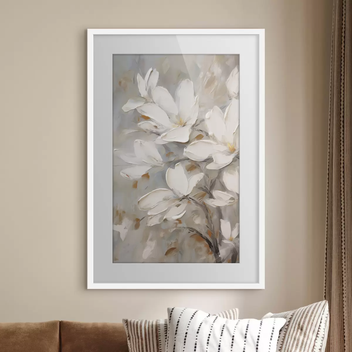 Poster Flori abstracte, imitație de pictură f50138