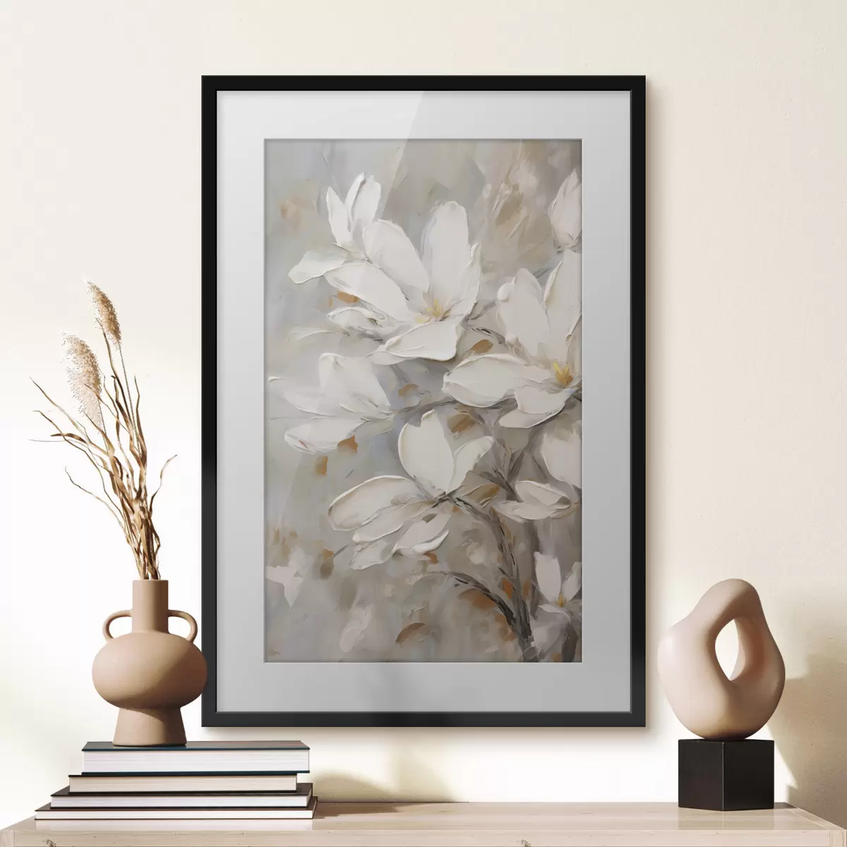 Poster Flori abstracte, imitație de pictură f50138