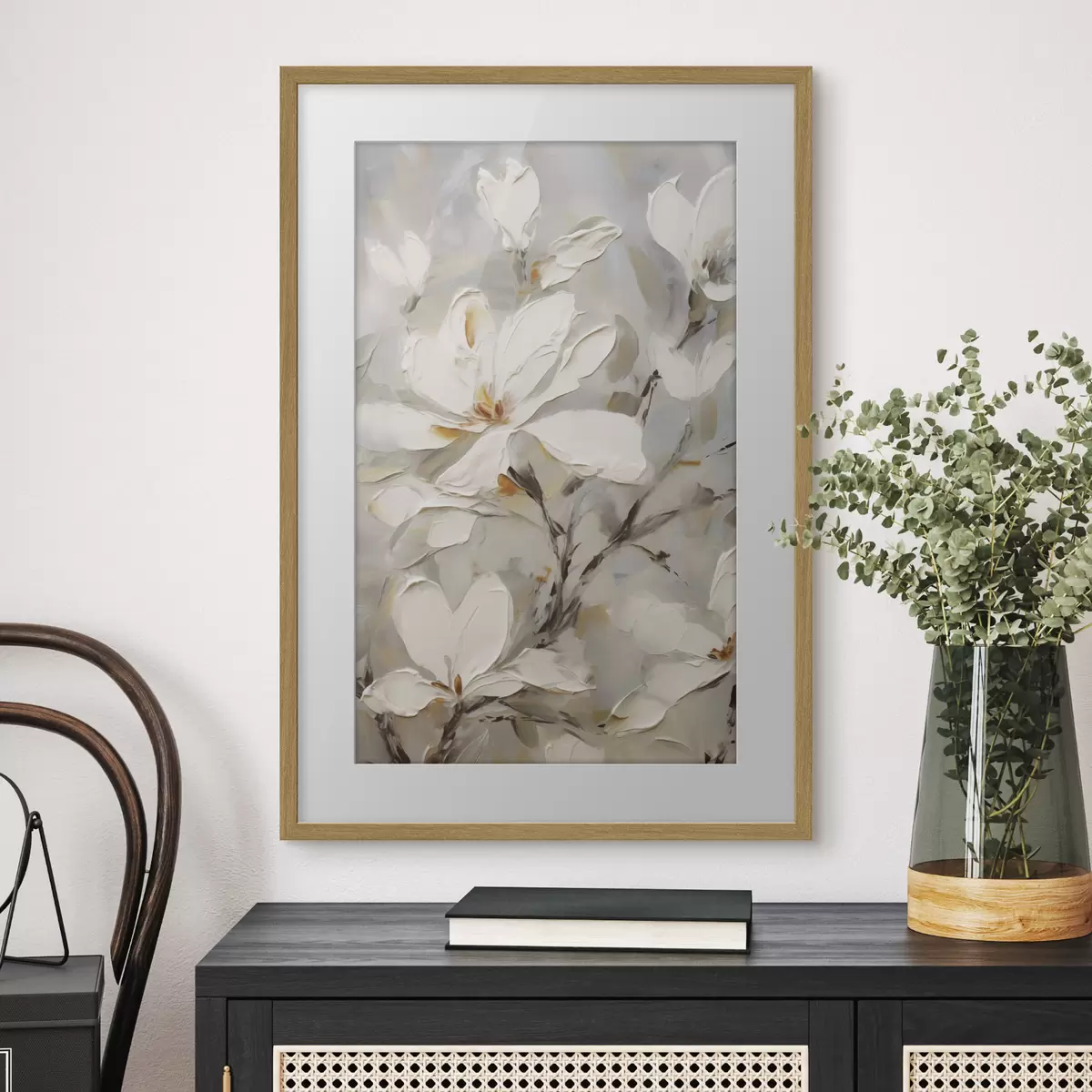 Poster Flori abstracte, imitație de pictură f50139