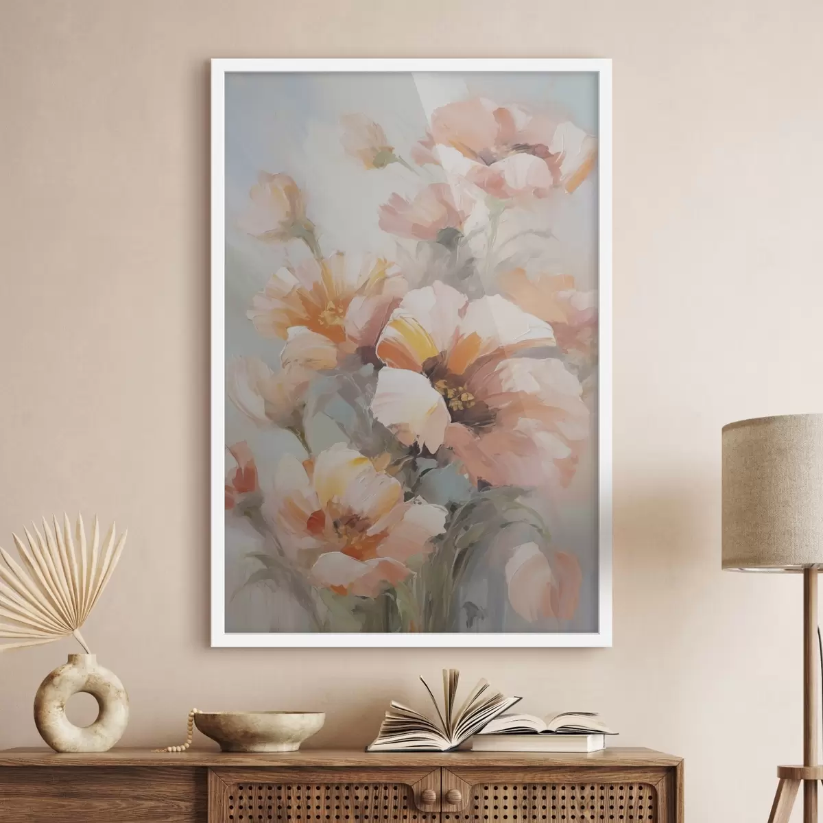 Poster Flori delicate, imitație de pictură f50140
