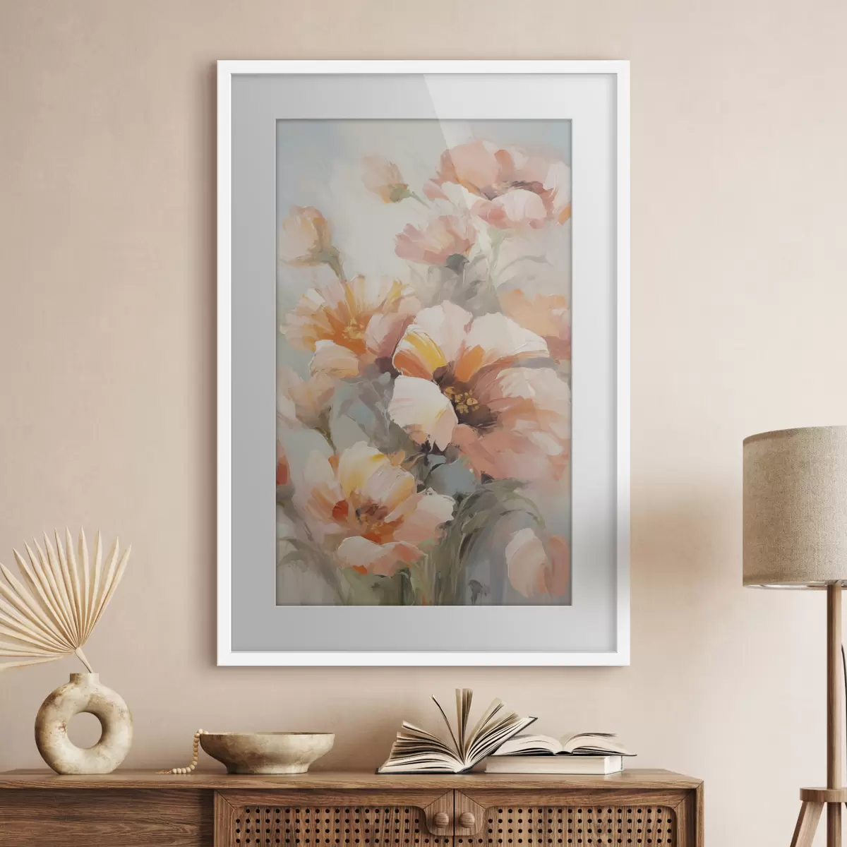 Poster Flori delicate, imitație de pictură f50140