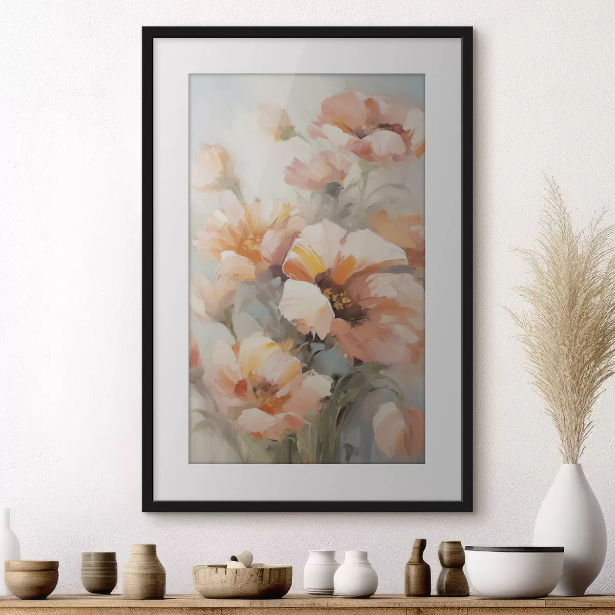 Poster Flori delicate, imitație de pictură f50140