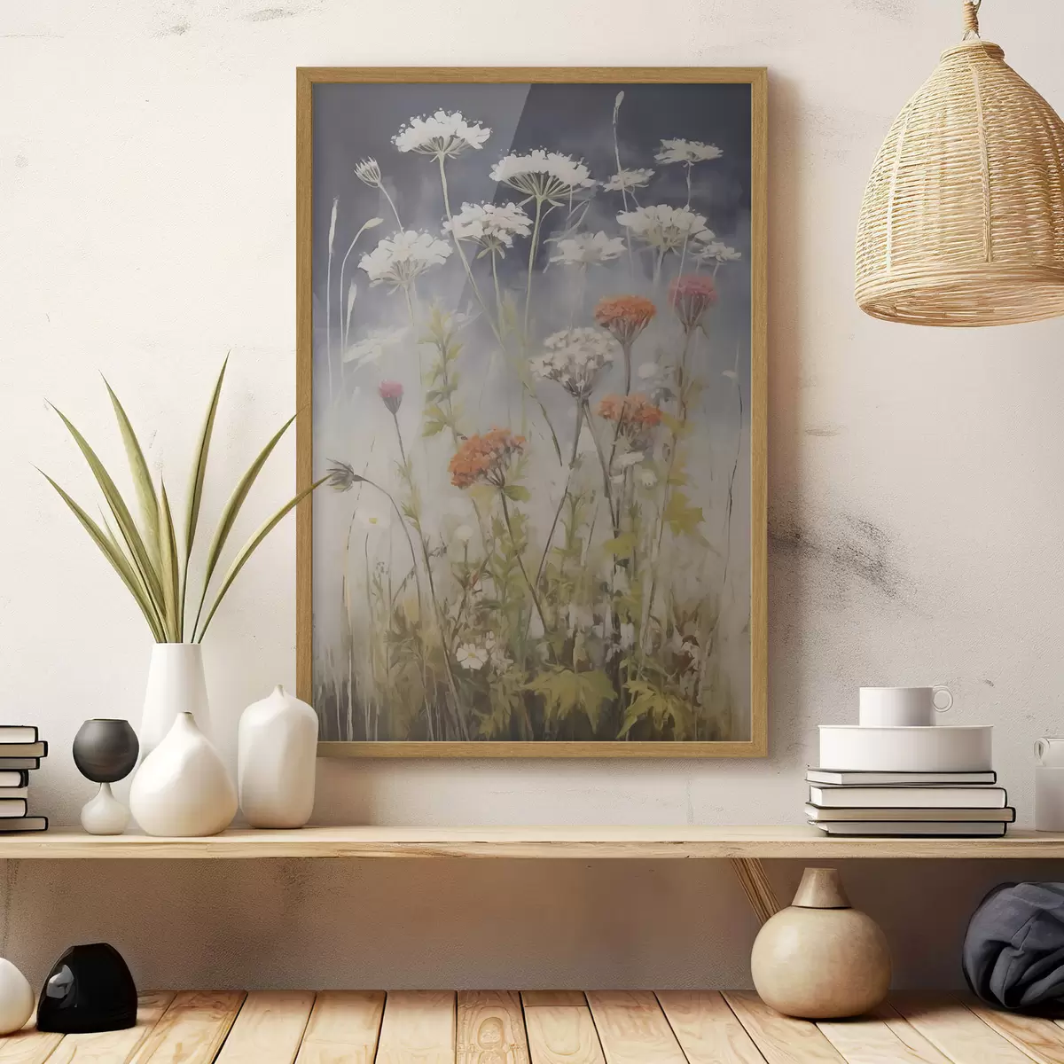 Poster Ierburi de câmp, imitație de pictură f50142