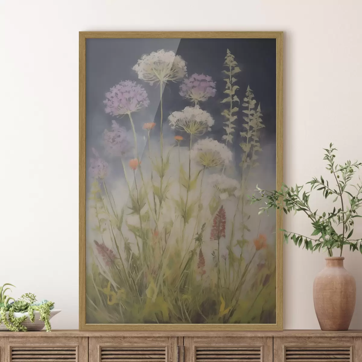 Poster Ierburi de câmp, imitație de pictură f50143