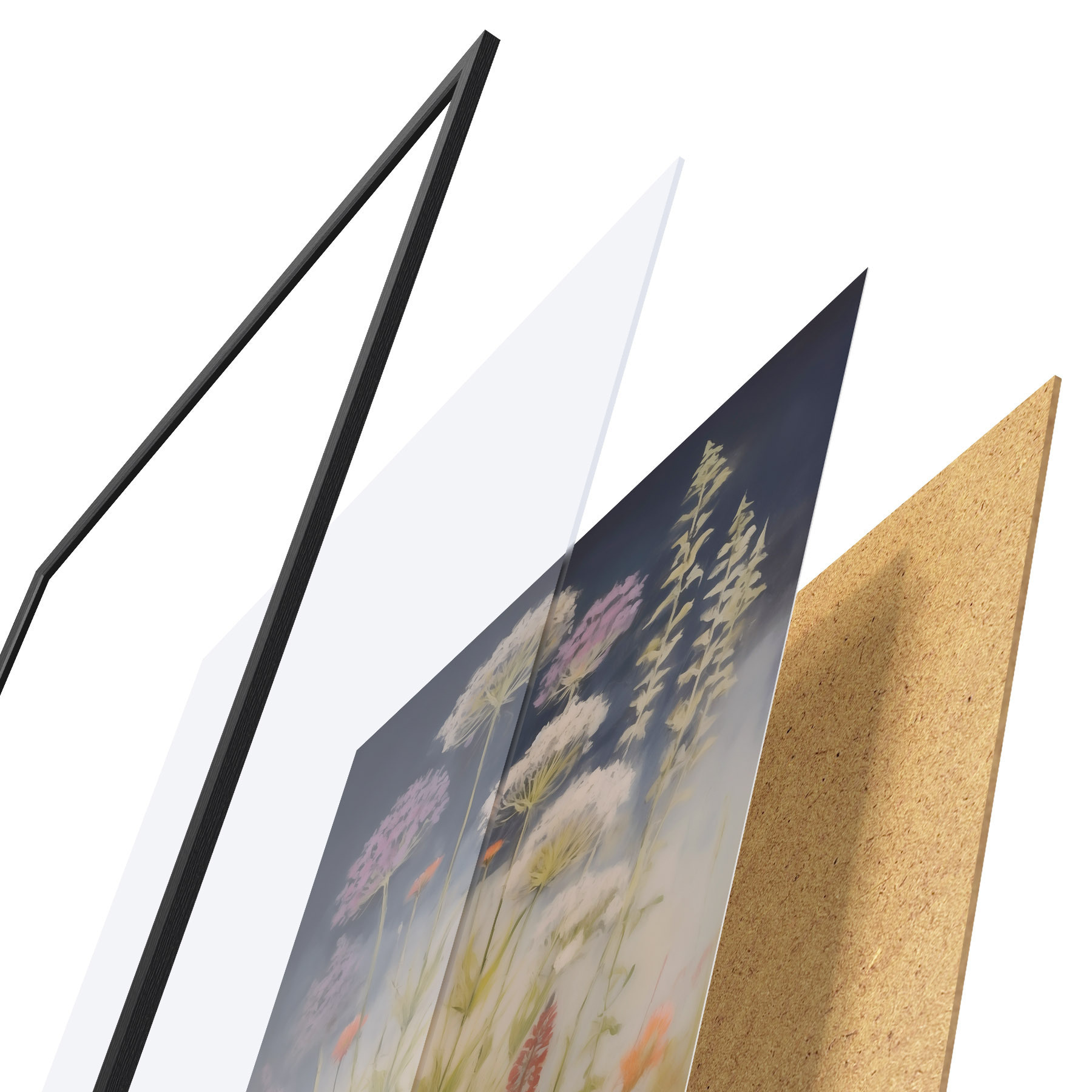 Poster Ierburi de câmp, imitație de pictură f50143