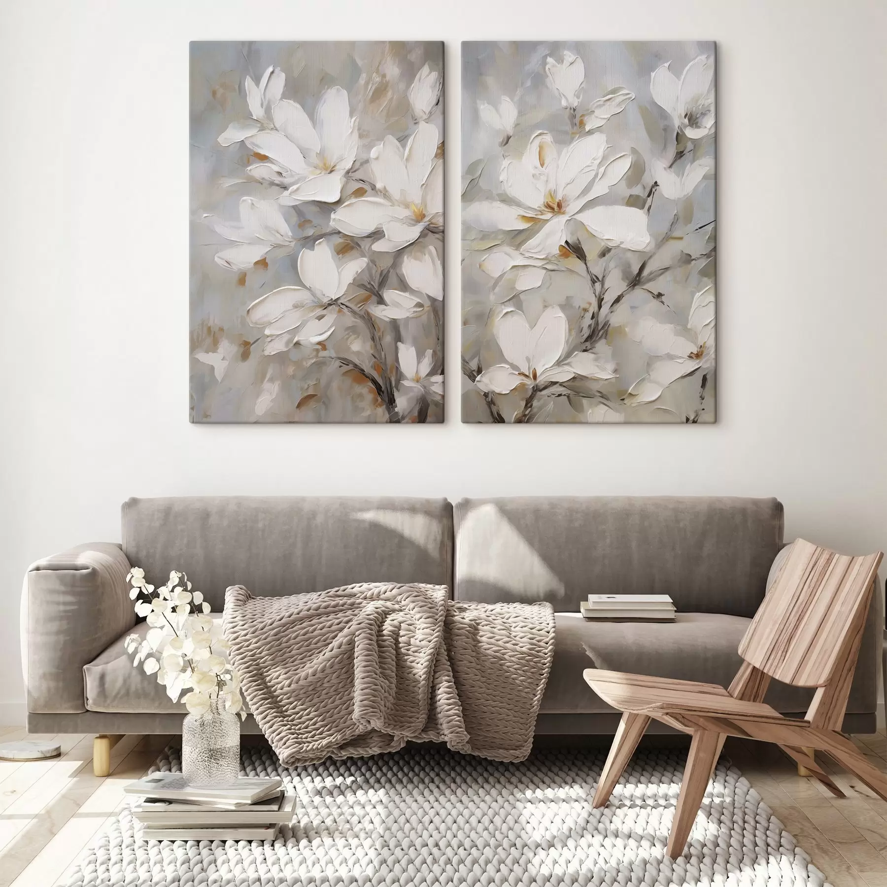 Tablouri Flori abstracte, imitație de pictură m30805