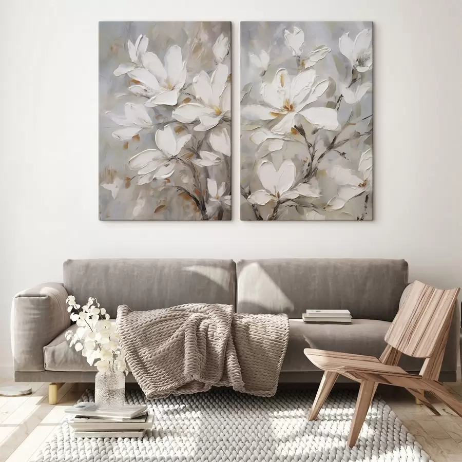 fototapet Flori abstracte, imitație de pictură m30805