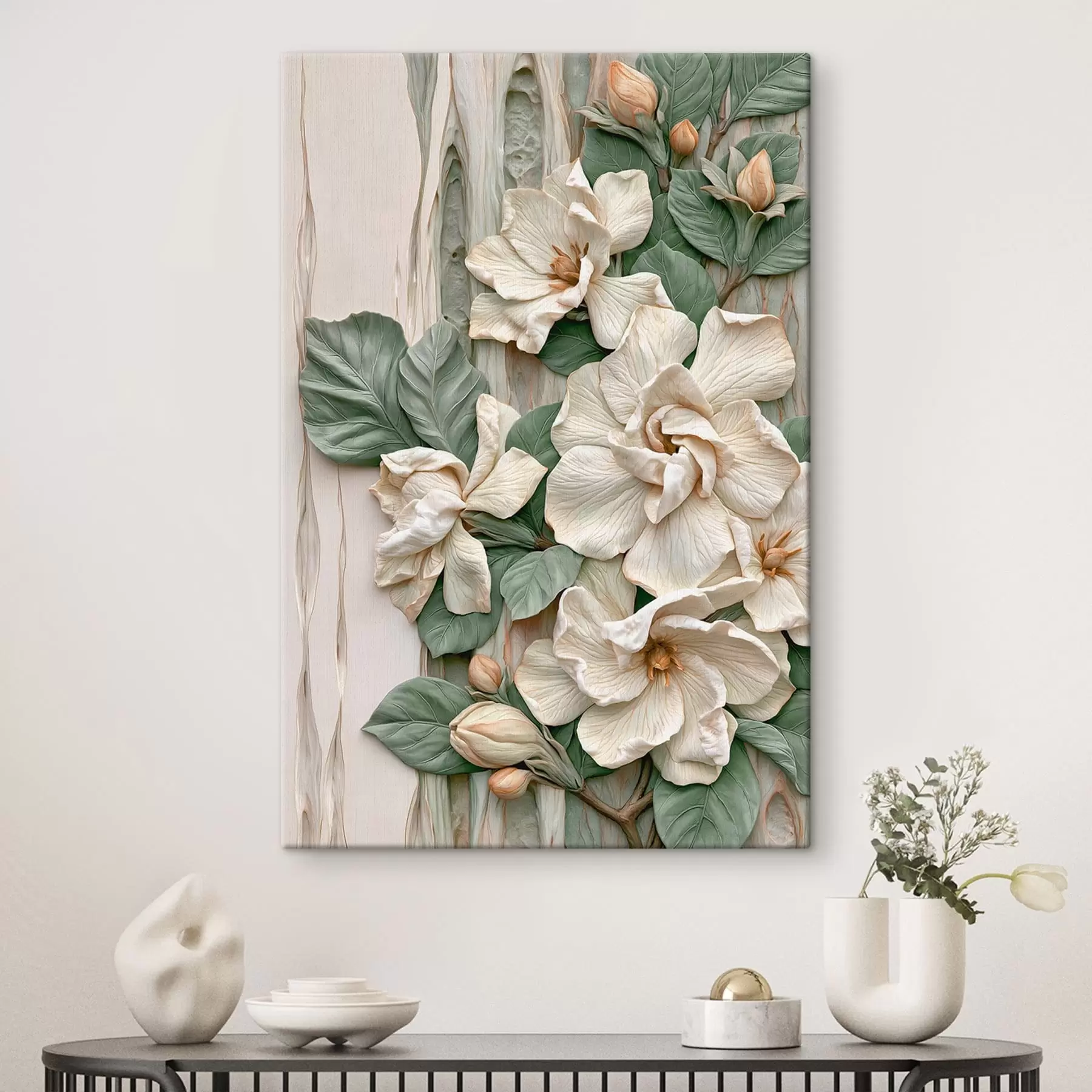 Tablouri Flori abstracte cu frunze s50079