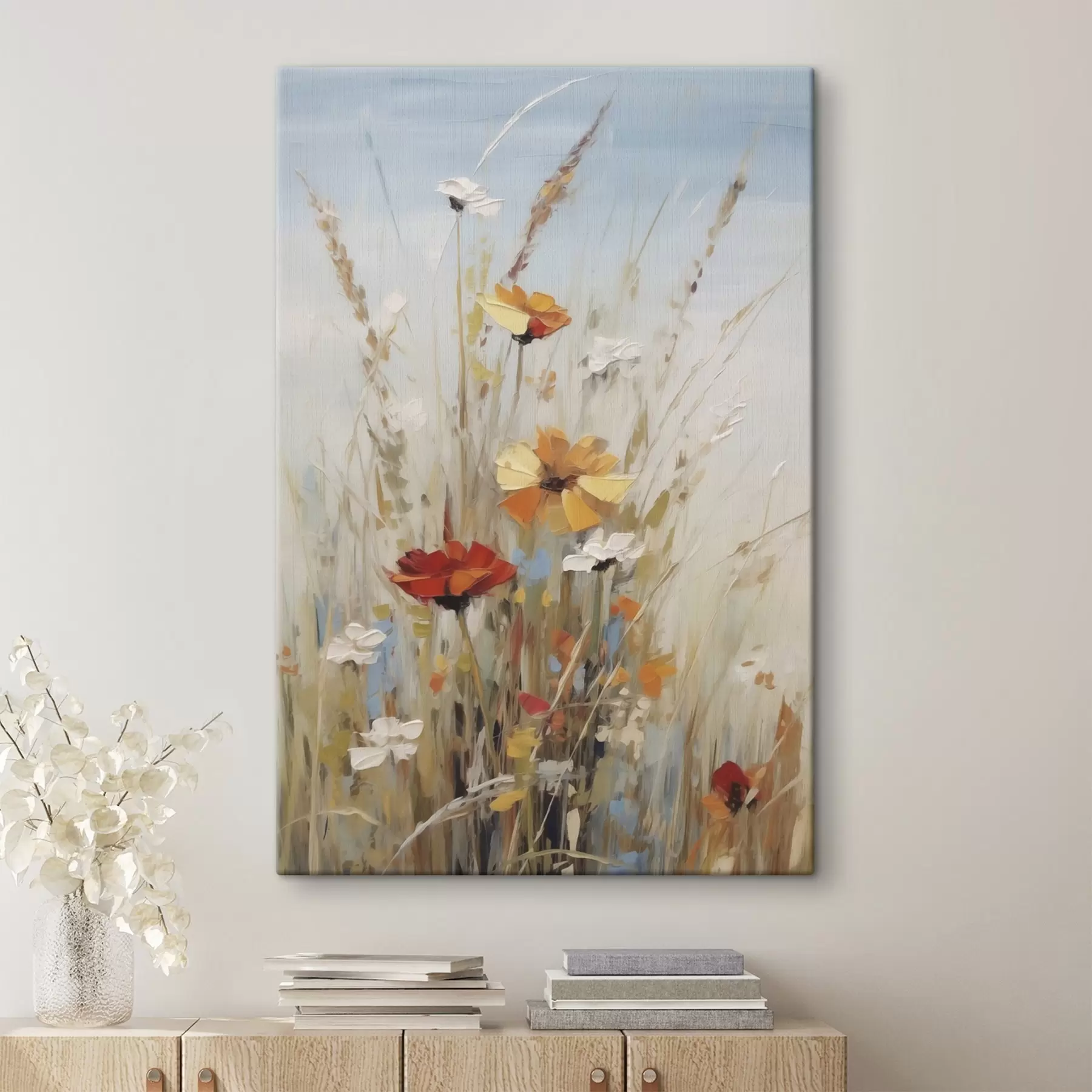 Tablouri Flori sălbatice și plante aromatice, imitație de pictură s50183