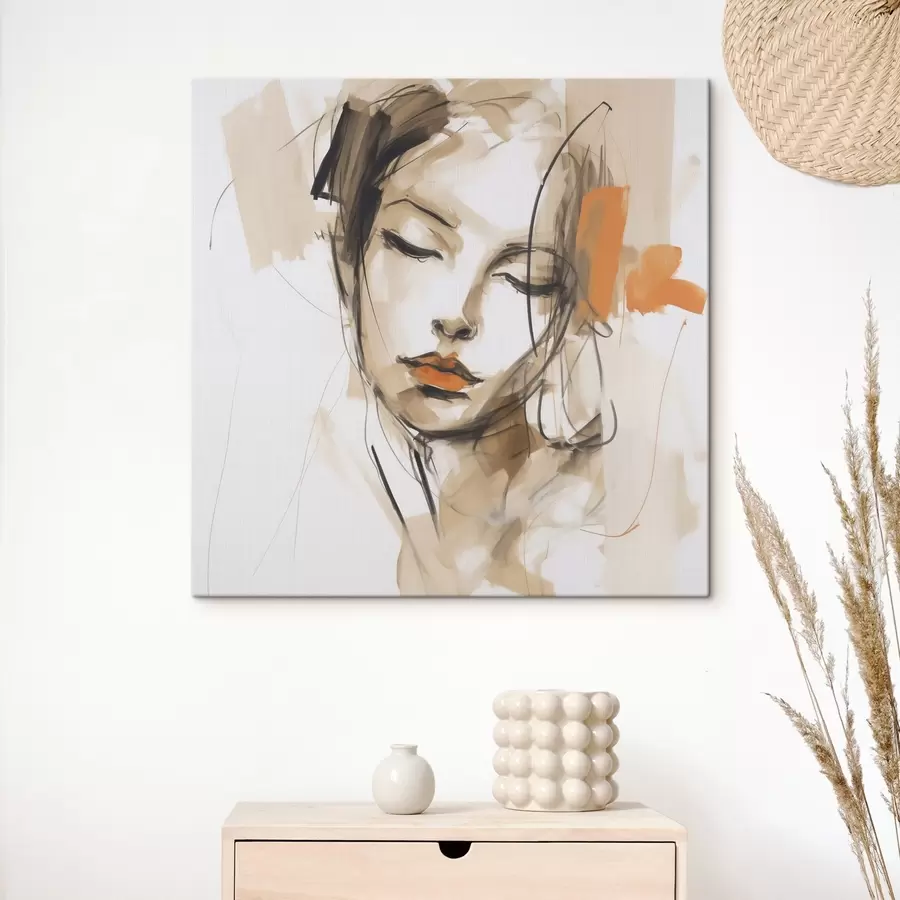 Tablouri Portret abstract, imitație de pictură s50184