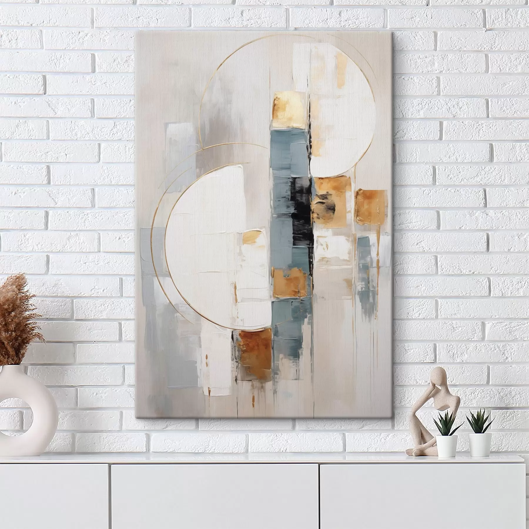 Tablouri Compoziție abstractă, imitație de pictură s50196