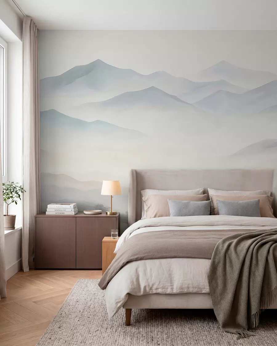 fototapet Peisaj montan cu relief variat w05834