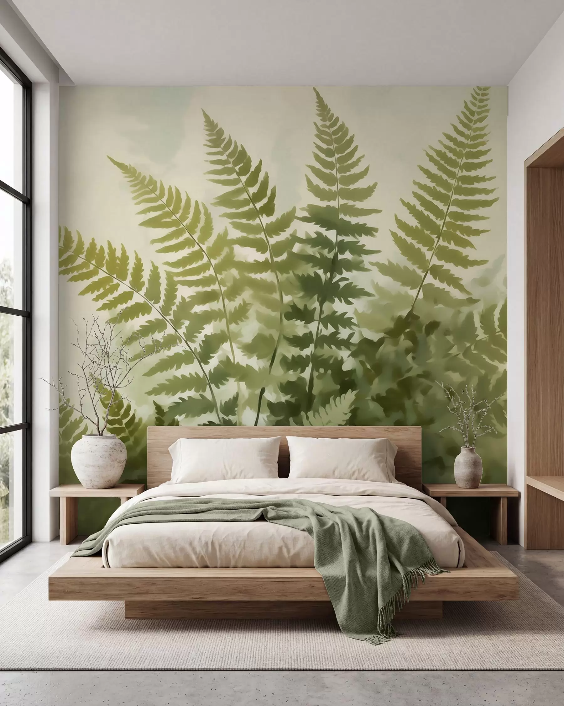 fototapet Ferigă în verde w05852