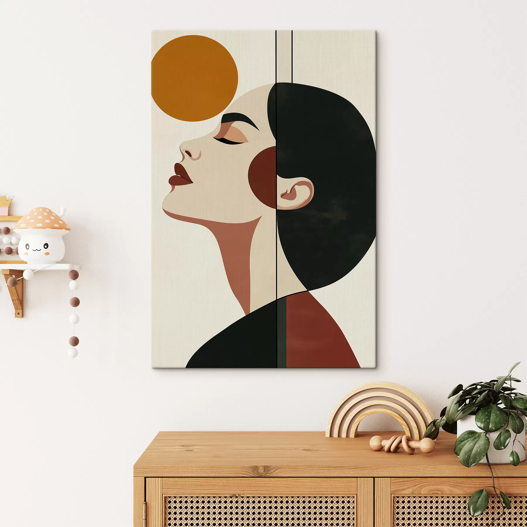 Tablouri Portret abstract al unei fete s50240