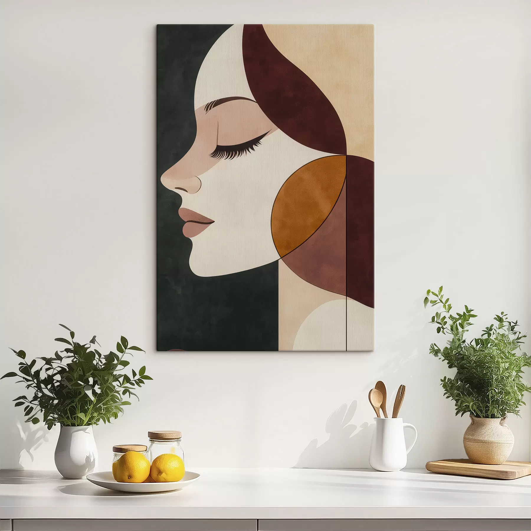 Tablouri Portret abstract al unei fete s50241