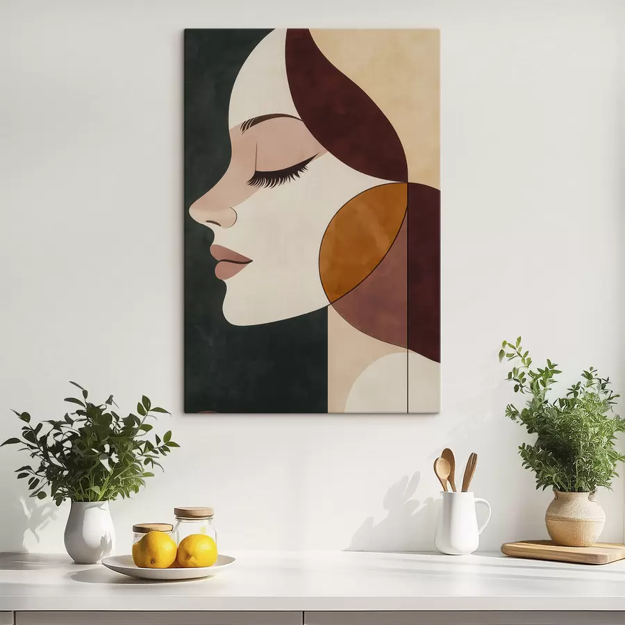 Tablouri Portret abstract al unei fete s50241