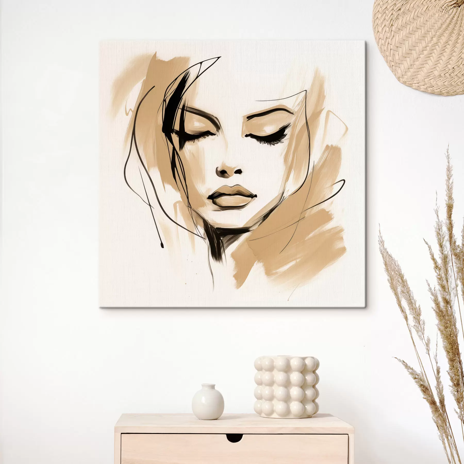 Tablouri Portret abstract al unei fete s50242