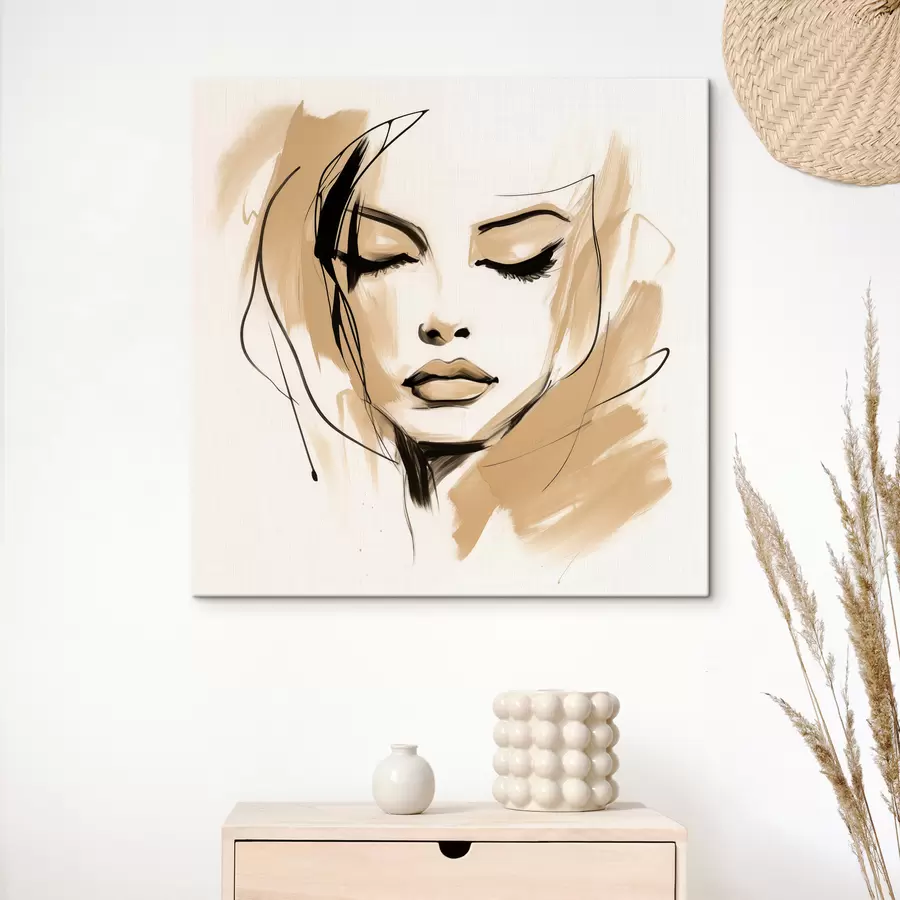 Tablouri Portret abstract al unei fete s50242