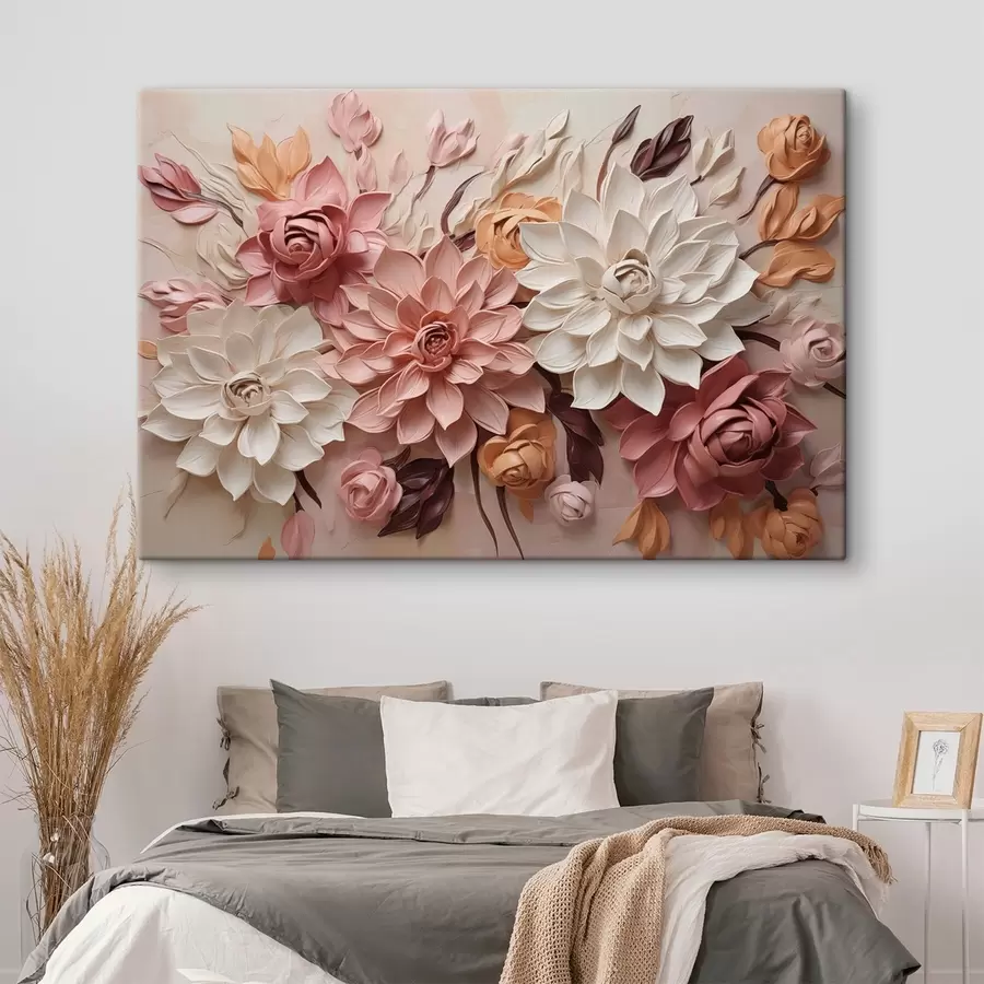 Tablouri Buchet festiv în nuanțe pastelate s50289