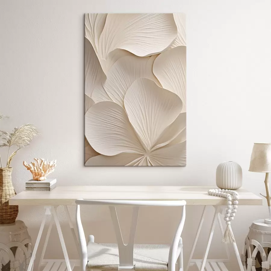 Tablouri Petale albe tridimensionale s50305